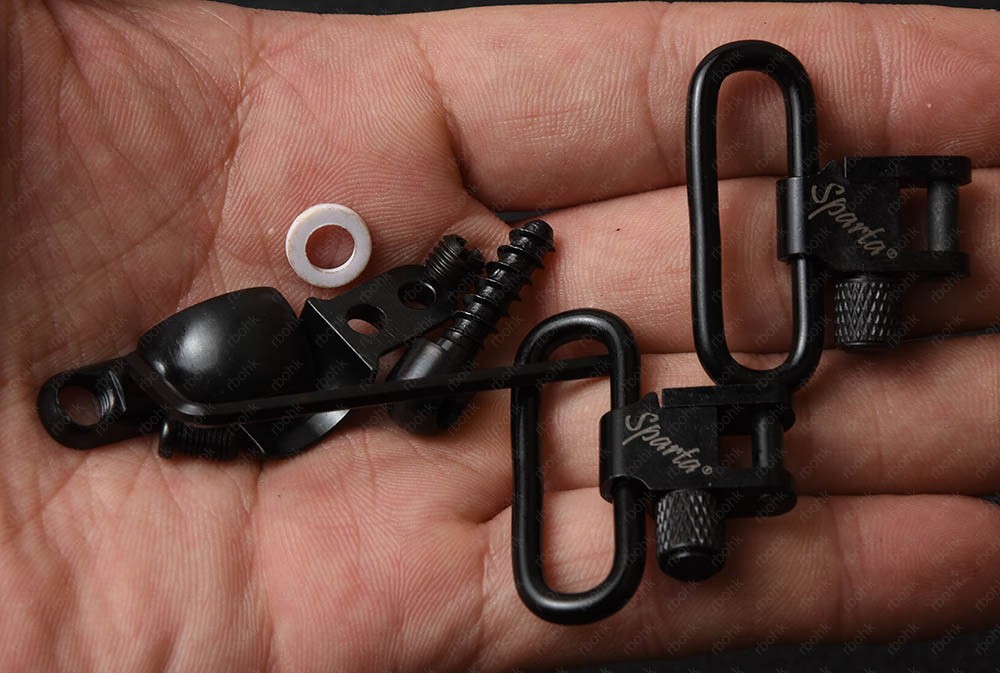 Sparta all steel gun 1.25 inch sling swivels with Magnum Band Split