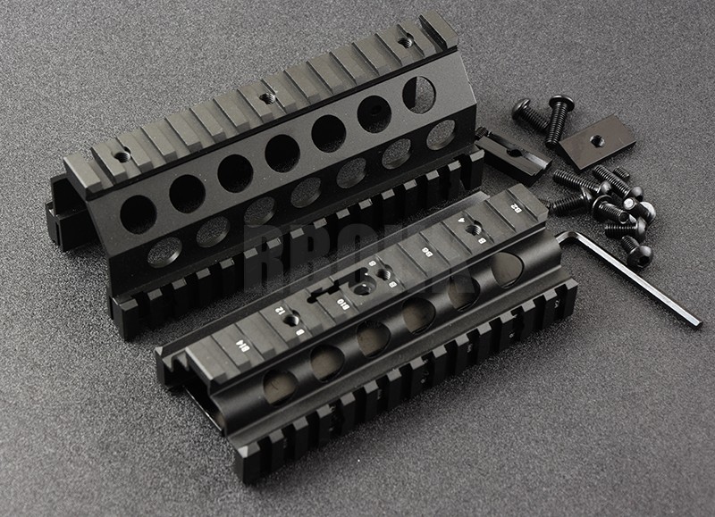 M249 picatinny gun rail system RIS set nder Rail System Aluminum CNC